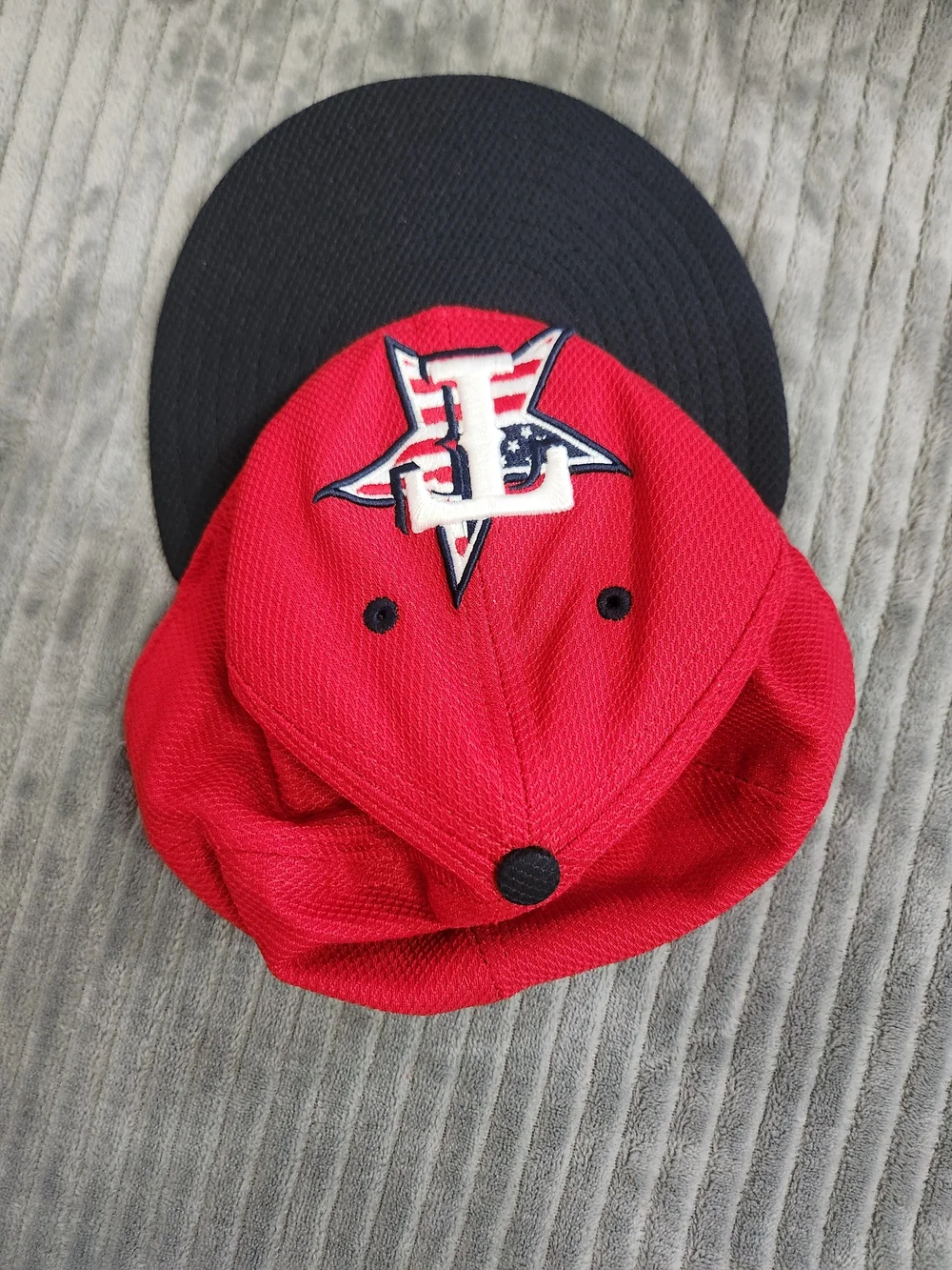 New Era 59fifty Fitted 7 1/4 Texas Rangers Flag MLB On Field Hat Cap Red